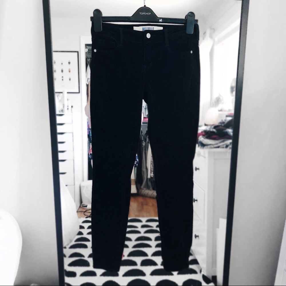 Brandy Melville black corduroy skinny jeans